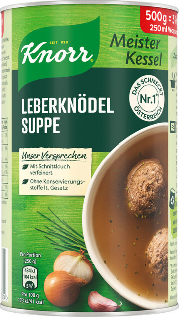 Knorr Meister Kessel Leberknödelsuppe 500 g - Bild 1