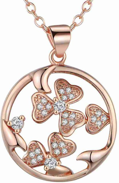 SAY Halskette 925 Silber, Zirkon, Damen, 18 Karat vergoldet - Bild 1