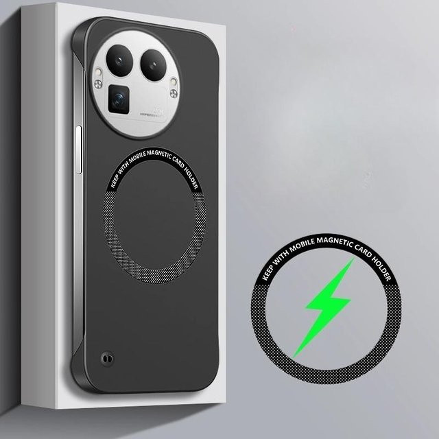 Schlanke rahmenlose Hart-PC-Hülle für Realme GT8 Pro in Schwarz - Bild 1
