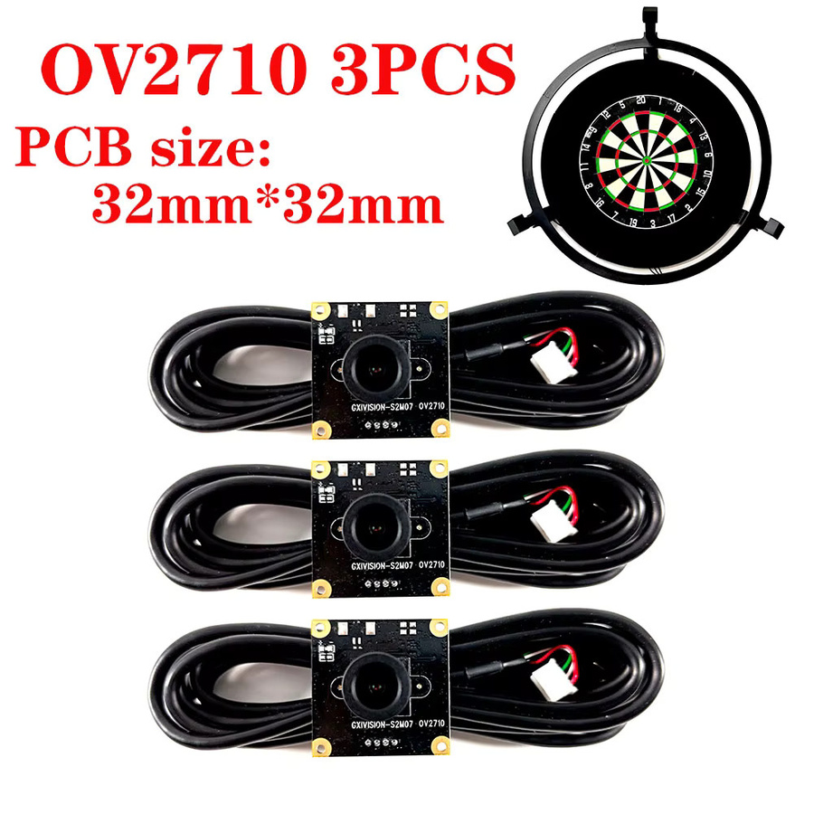 Autodarts GXIVISION OV2710 Kameramodul in Schwarz mit 3-teiligem 100-Grad-Objektiv und angepasster Version für höchste Genauigkeit - Bild 4