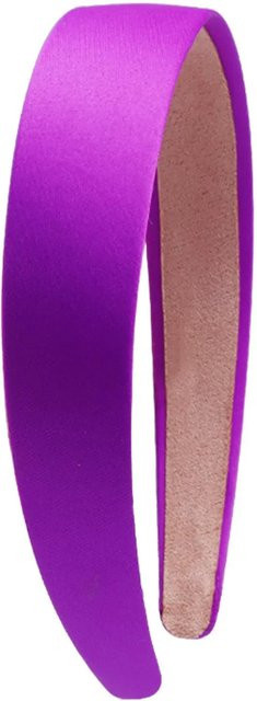 Haarband Satin, 3 cm, purple, Damen und Mädchen - Bild 1