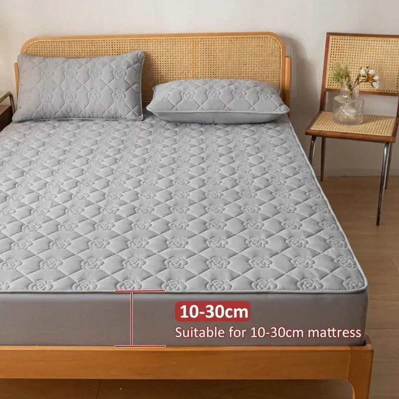 Wasserdichter und antibakterieller Matratzenschoner von Your Warm Home in Beige, atmungsaktives Spannbettlaken aus Mikrofaser, Höhe: 30 cm - Bild 6