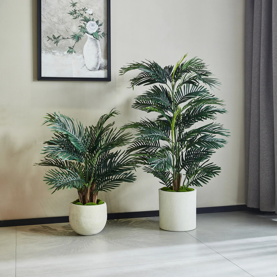 Künstlicher Palmfarn Alamea von artplants in Grün mit rundem Keramiktopf, Höhe: 75 cm - Bild 2