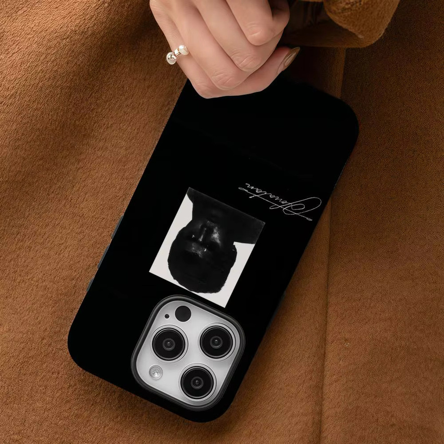Y-Yung Lean Jonatan Handyhülle für iPhone 17 16 15 14 13 12 Pro Max Plus in Schwarz und Weiß, glänzend, HD, doppellagig mit flüssiger Hartschale - Bild 4