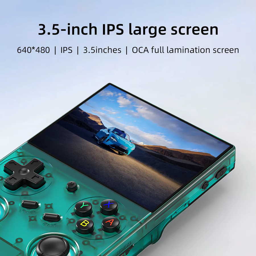 Anbernic RG35XX PRO Handheld Retro Videospielkonsole mit 3,5 Zoll IPS-Bildschirm in Weiß - Bild 2