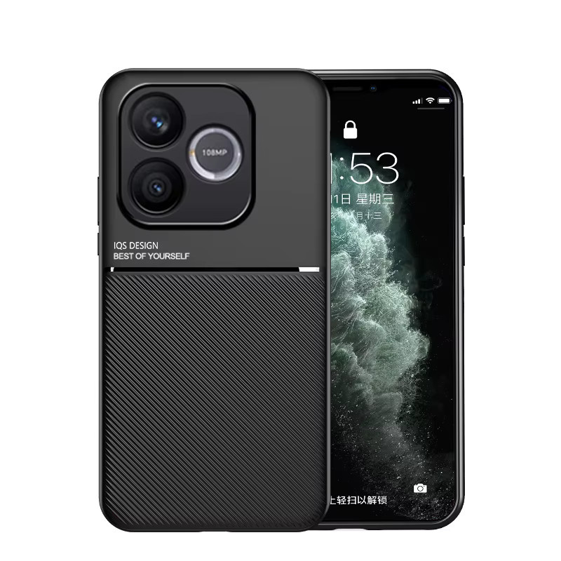 EUCAGR Luxus stoßfeste Handyhülle mit Magnetfunktion für Honor 600 Lite in Schwarz und Grün - Bild 3