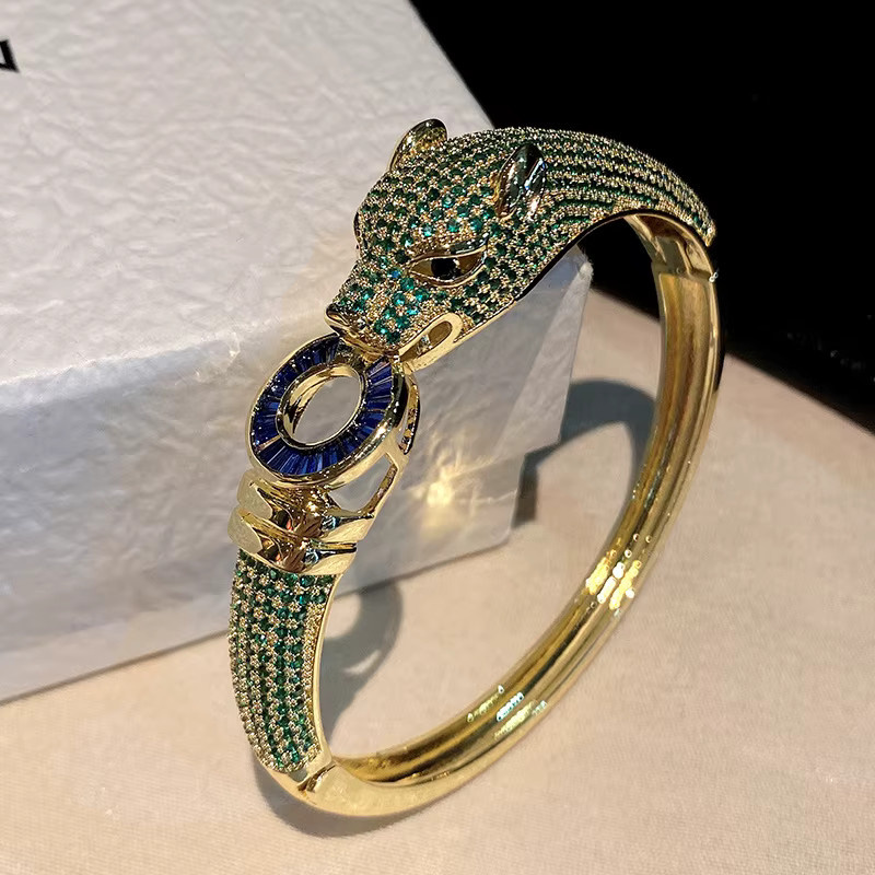 LISHAYUNXI Armband, Leoparden-Design, Gold, Unisex - Bild 4