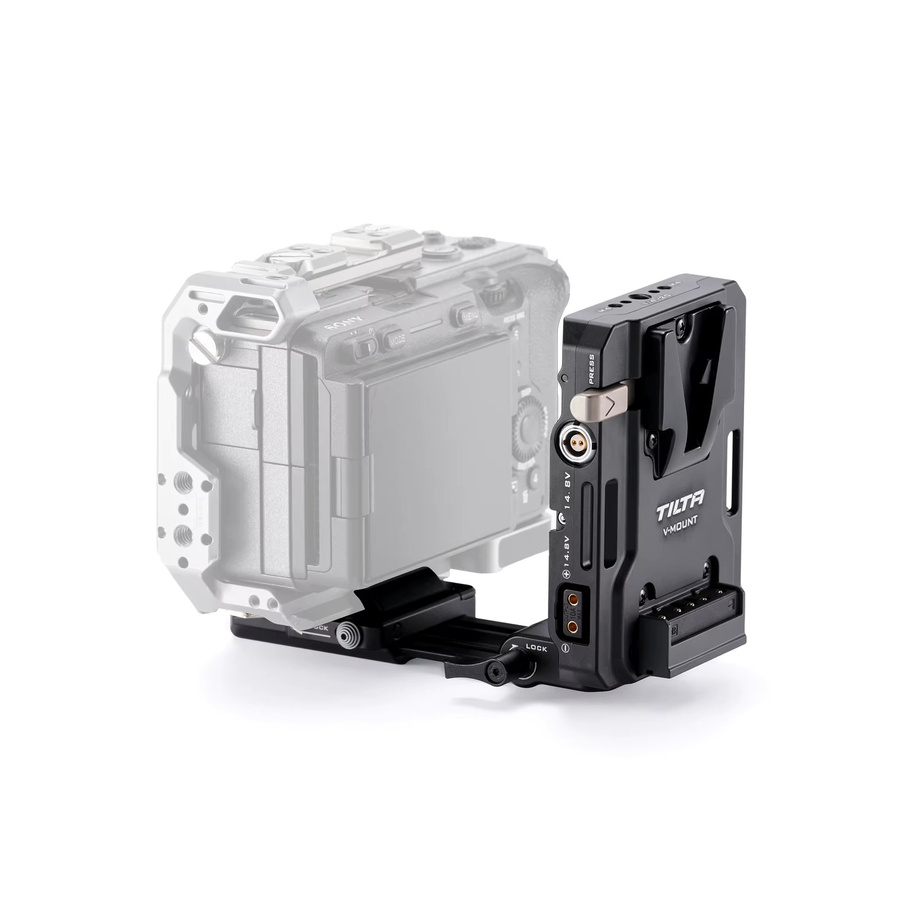 Tilta Mini PD V-Mount-Batterieplatte mit einstellbarem ARCA-Empfänger-Kit, Schwarz, TA-BTP4K-V-B - Bild 1