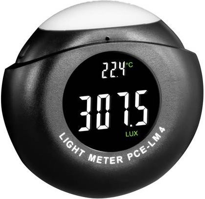 PCE Instruments Luxmeter PCE-LM 4 in Schwarz mit internem Sensor, Temperaturmessung und Speicherfunktion - Bild 1