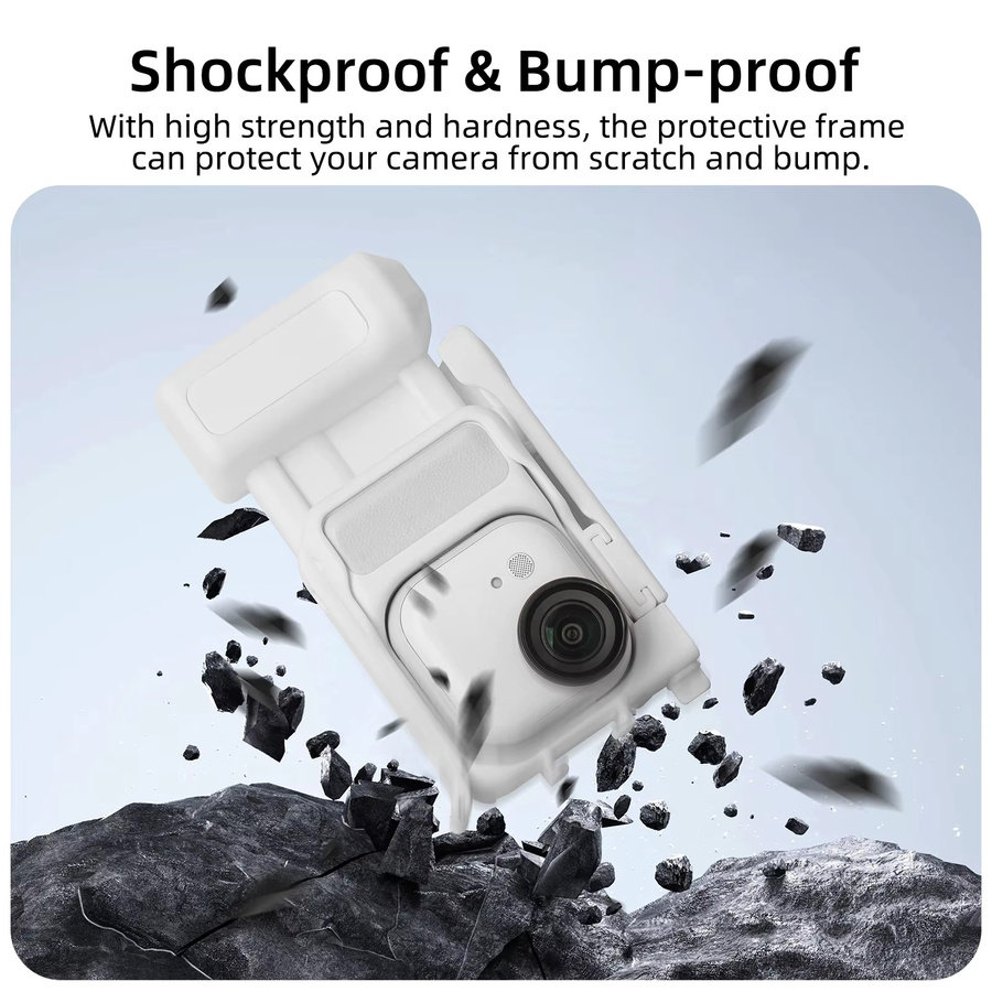 Insta360 Kamera-Street-Shooting-Handgriff mit Rabbit Cage, Cold Shoe Adapter und Handheld-Erweiterung - Bild 4
