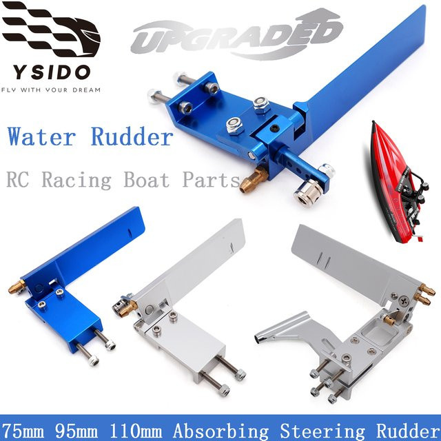 YSIDO RC Racing Boot Saugwasserruder, Metall, Blau - Bild 1