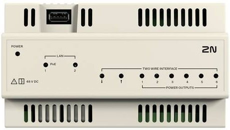 2N Telecommunications 9138001 Audio/Video-Verteiler mit Ethernet/LAN in Elfenbein/Beige - Bild 1