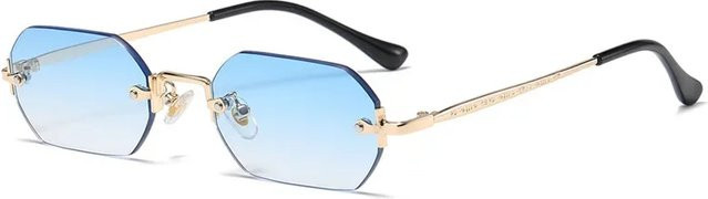 Sharif Sonnenbrille, randlos, hexagonal, Metall, Unisex - Bild 1