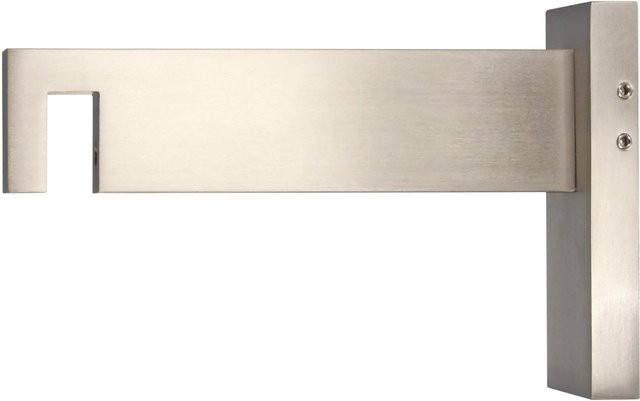 Mydeco Gardinenstangen-Halterung in Edelstahl-Optik und Transparent, Durchmesser: 3,2 cm, Breite: 1,1 cm - Bild 1