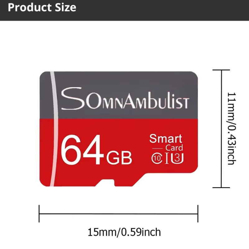 SomnAmbuList MicroSD Speicherkarte Klasse 10 mit USB-C Anschluss für Smartphones - Bild 3