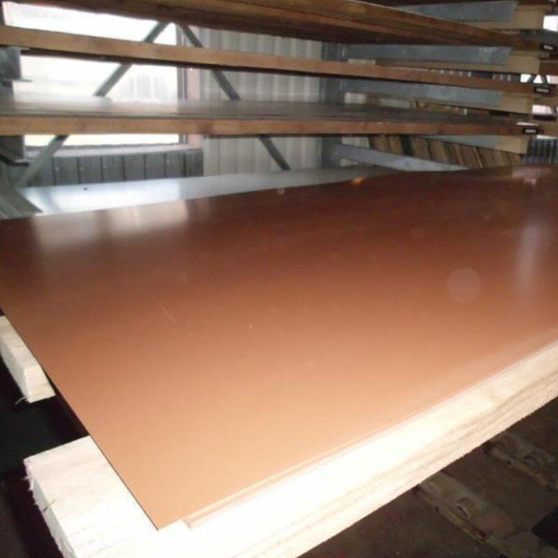 Pulverbeschichtetes Flachblech aus Stahl von Blachotrapez GmbH, Farbe: Braun, B/H: 125,0 x 200,0 cm - Bild 1