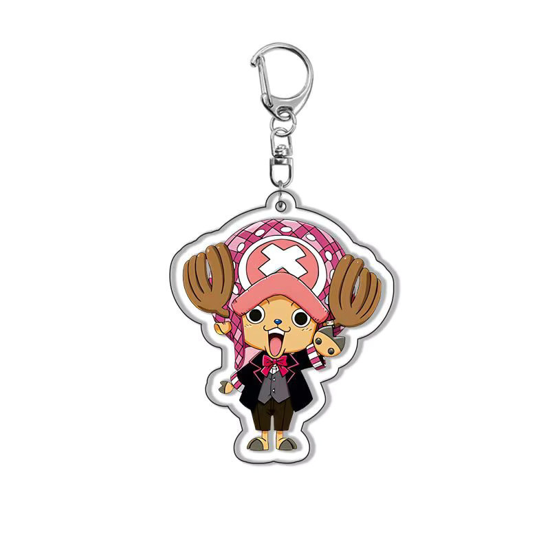 Bandai One Piece Acryl-Schlüsselanhänger, Luffy Chopper Zoro, Rucksack-Accessoire - Bild 2