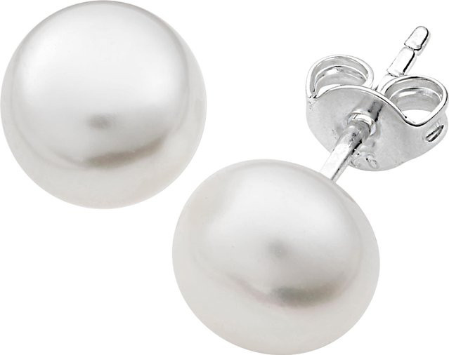 heine Ohrstecker 925 Silber, Perle, Unisex - Bild 1