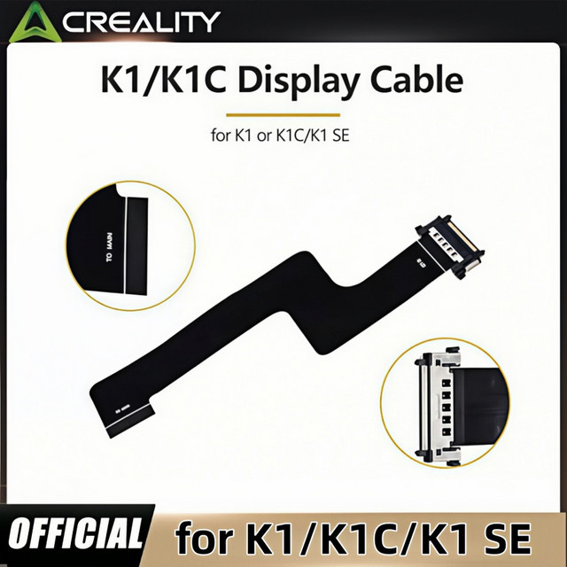 Creality 40-poliges Touchscreen-FPC-Kabel in Schwarz für K1, K1C und K1 SE 3D-Drucker - Bild 1