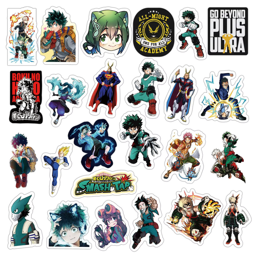 50 Stück My Hero Academia Anime Aufkleber Set, bunte Manga Sticker für Laptop, Skateboard und Handy - Bild 4