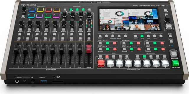 Roland VR-120HD 4-Kanal Streaming AV-Mixer in Schwarz mit HDMI, USB-C und Bluetooth - Bild 1