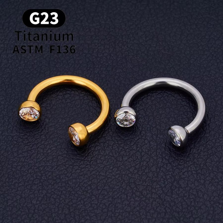 UHERA Nasenring Titan, Zirkonia, Unisex - Bild 3