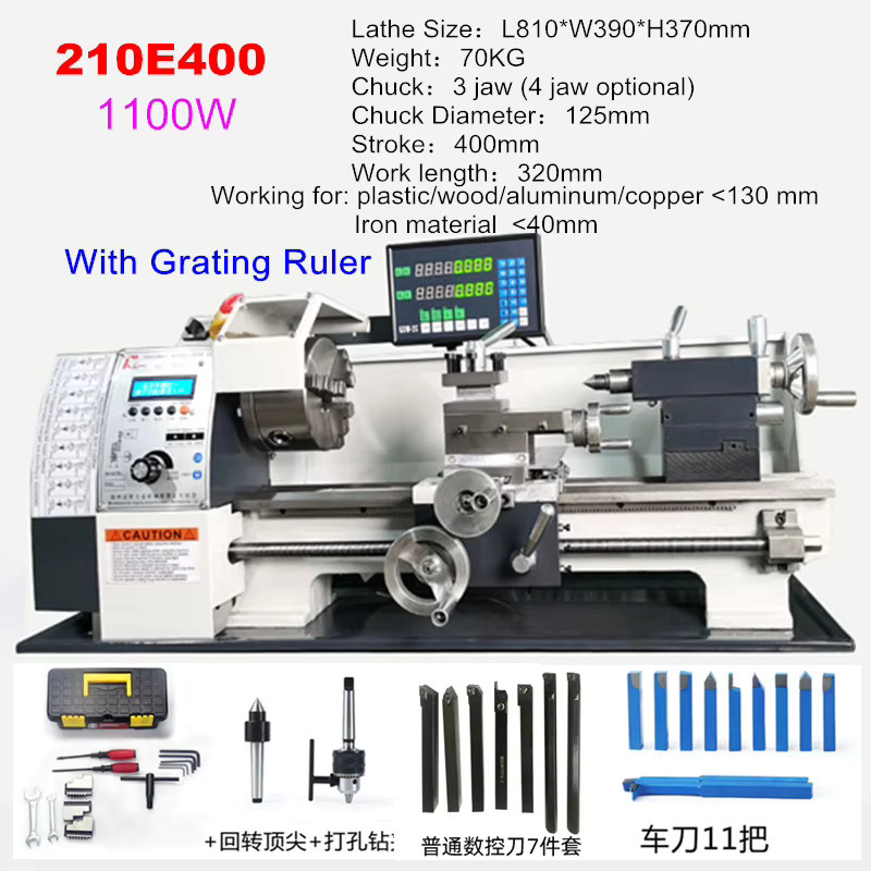 LY Mini-Metalldrehmaschine WM210 halbautomatische hochpräzise Mini-CNC-Maschine für professionelles Gewindeschneiden - Bild 5