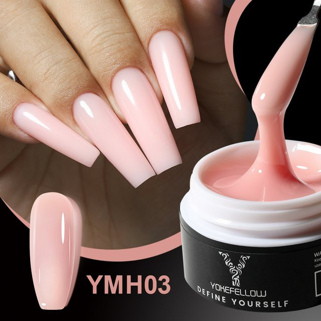 YOKEFELLOW Builder Nagelgel, Jelly, Nude Pink, 15g - Bild 1