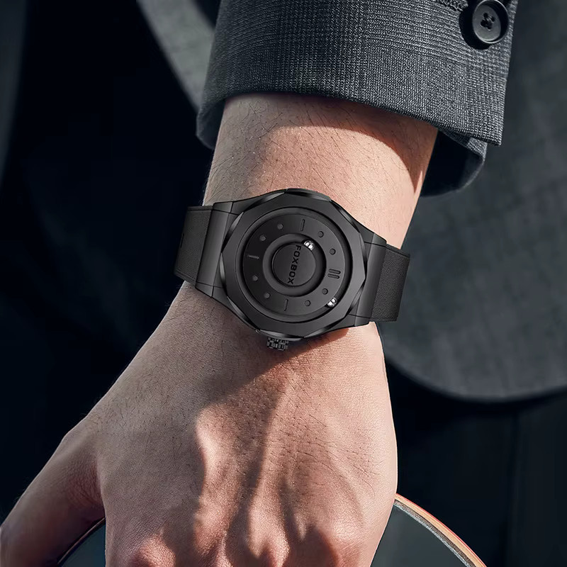 FOXBOX Armbanduhr, Quarz, Silikon, Schwarz, Herren - Bild 3