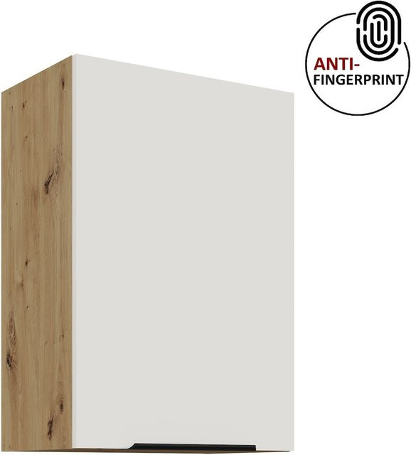 Küchen Hängeschrank ARIA Weiss Matt mit Einlegeböden Breite: 50 cm, Höhe: 72 cm, Tiefe: 35 cm - Bild 1