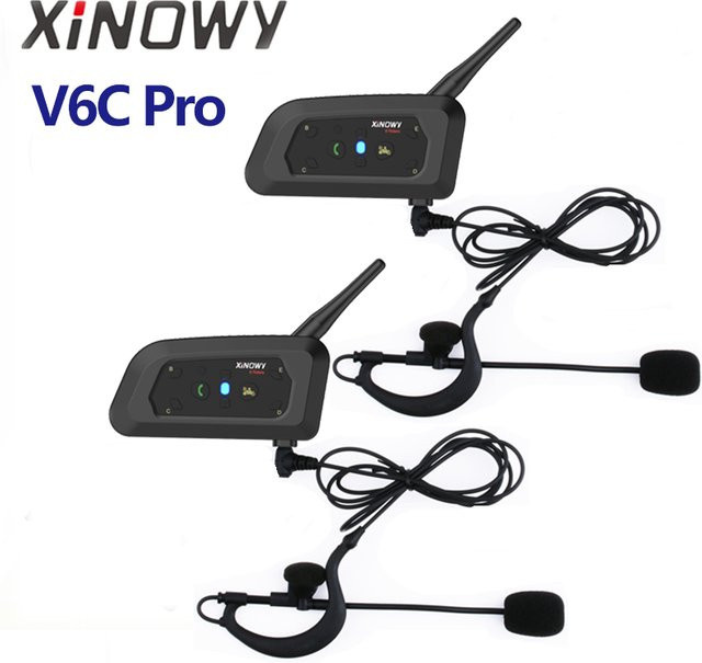 XiNOWY V6C PRO Bluetooth Intercom-Headset für Schiedsrichter mit Vollduplex-Funktion, Schwarz, On-Ear - Bild 1