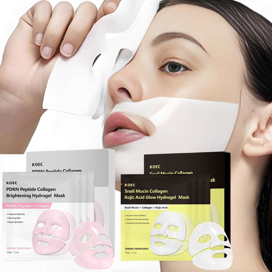 KOEC PDRN Peptid Bio-Kollagen Hydro-Gel Maske, Kojisäure, Gesicht - Bild 2