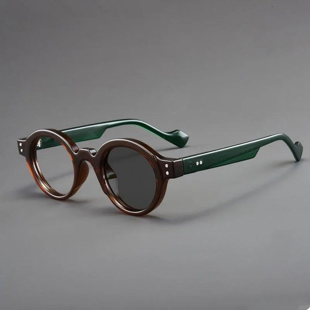 Yiran glasses Lesebrille, runder Rahmen, Vollrand, Kunststoff, grau - Bild 1