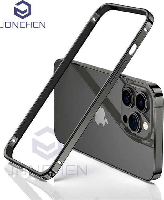 JONEHEN Slim Bumper Aluminium Metallrahmen Schutzhülle für iPhone 12 13 14 15 16 17 Pro Max Plus Titanium HMK - Bild 1