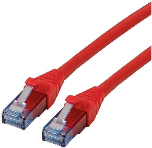 Roline RJ45 Patchkabel CAT 6a U/UTP Ethernet LAN Kabel Rot, Länge: 10,00 m - Bild 1
