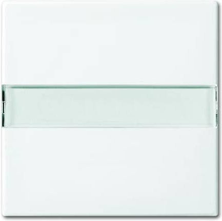 Busch-Jaeger Abdeckung für Ausschalter, Wechselschalter, Kreuzschalter und Taster in Reinweiß (RAL 9010), 2CKA001731A2014, 1 Stück - Bild 1