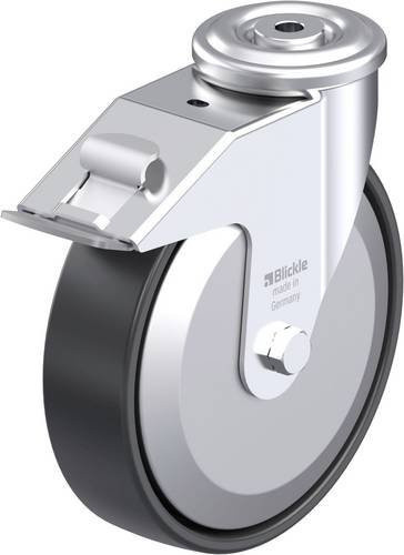 Blickle LER-PP 200G-FI-FA Stahlblech-Lenkrolle aus verzinktem Stahl mit Rad-Durchmesser 200 mm und einer Tragfähigkeit von 300 kg - Bild 1
