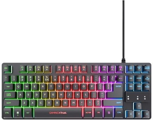 Trust Gaming GXT 833 Thado TKL Beleuchtete Tastatur Schwarz - Bild 1