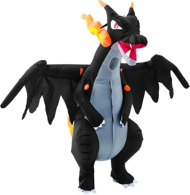 Hangchen Family Halloween aufblasbarer feuerwehrender Drache, Kostüm - Bild 1