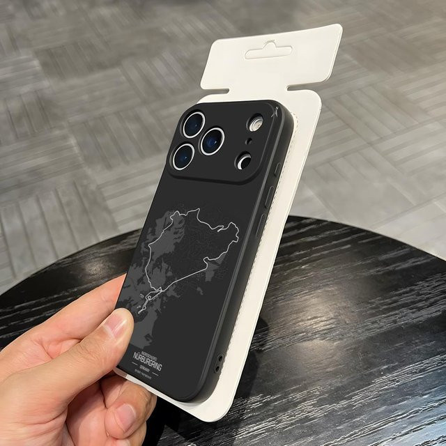 Potdemiel Handyhülle Nürburgring Sport-Auto Soft Shell für iPhone in Schwarz - Bild 1