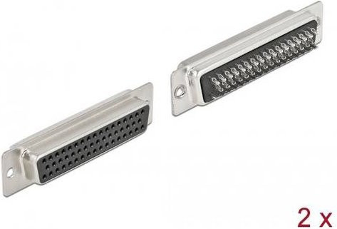 Delock 66716 D-SUB Steckverbinder in Silber, 2er-Pack - Bild 1