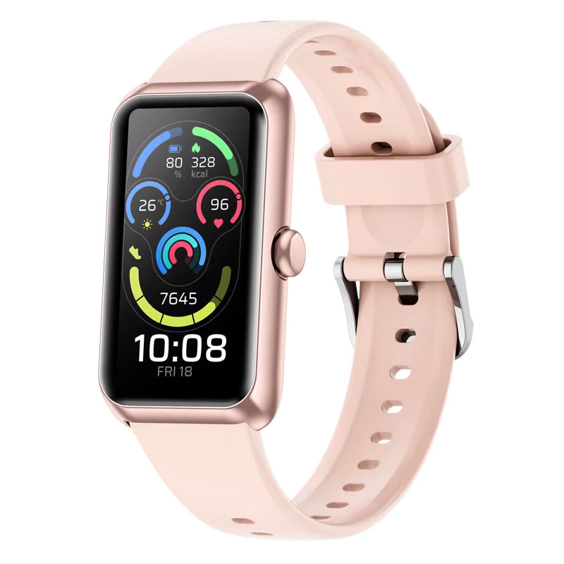 LIGE Smartwatch, 1,47 Zoll, Schwarz, Roségold, Silikon, Damen, Herren - Bild 5