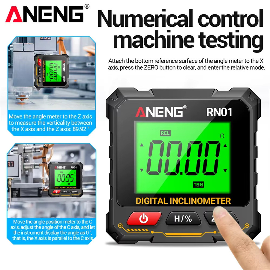 ANENG RN01 Mini Digitaler Winkelmesser mit 360 Grad Messbereich und Magnetischer Funktion - Bild 2