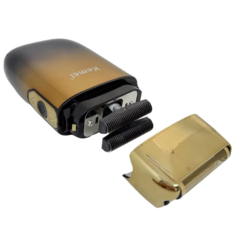 Kemei Ersatzkopf KM-TX10 mit Doppel-Folie und Cutter-Klinge in Gold - Bild 5