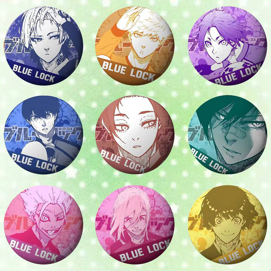 Brosche Anime Blues Locks, Metall-Emblem - Bild 4