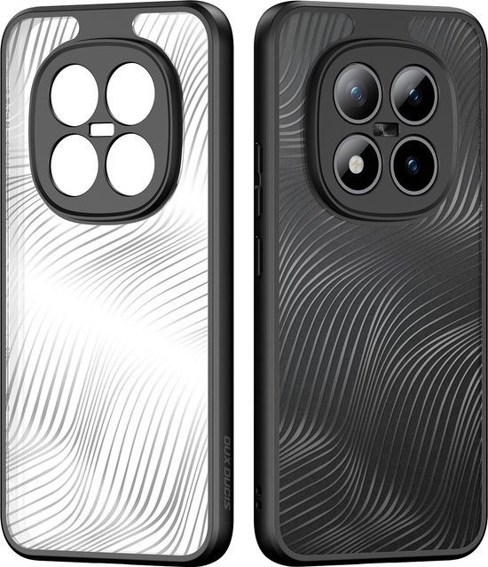 DUX DUCIS Handyhülle für Redmi Note 15 Pro Plus und Redmi Note 15 4G, transparente TPU-Acryl Hülle mit Linien-Design und Anti-Fingerabdruck-Schutz - Bild 1
