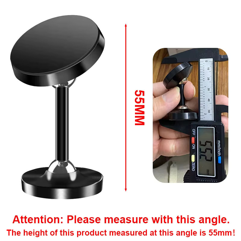 YANGGLOB Magnetische Autohalterung mit Dual Axis Rotation und Doppelkugelgelenk aus Legierung für alle Smartphone-Modelle - Bild 2