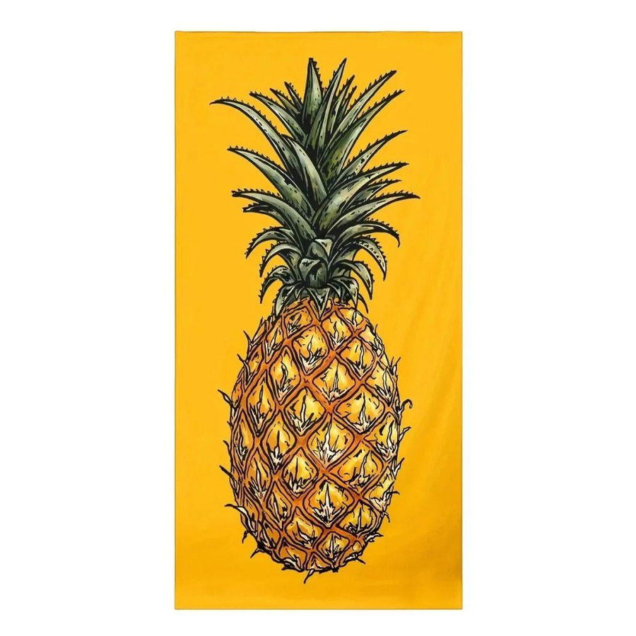 JMG Household Supplies Strandtuch Ananas Design, Farbe: Gelb, Material: Polyester, B x H: 50 x 100 cm - Bild 3