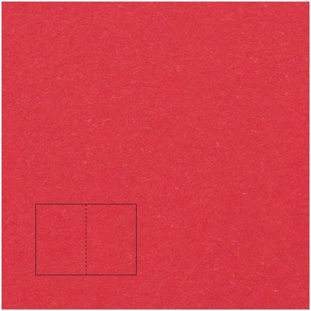 Rico Design Paper Poetry Klappkarten Essentials B6 in Rot, 5 Stück - Bild 1