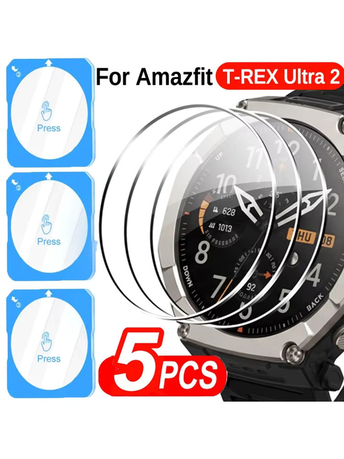 Amazfit T-Rex Ultra 2 Displayschutzfolie aus gehärtetem Glas mit automatischem Installationskit, transparent - Bild 5
